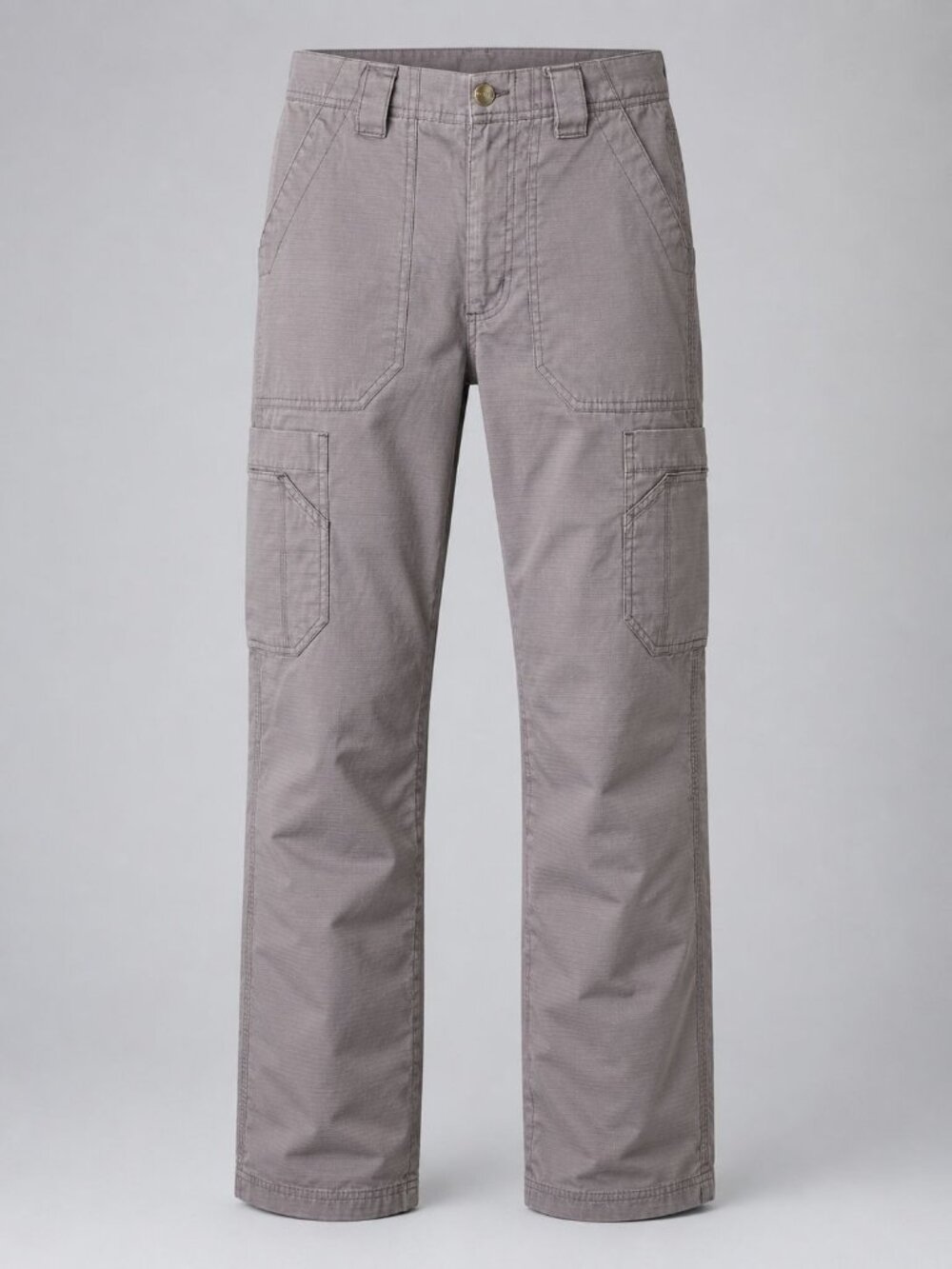 Carhartt Mens 30 x 32 Cargo Pants Gray Ripstop Durable Workwear Elastic Waist